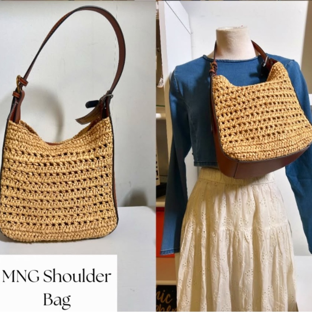 Raffia Shoulder Bag